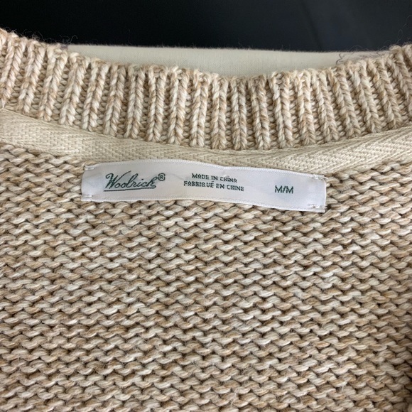 Woolrich Zip up Cardigan Sz medium - Picture 5 of 6